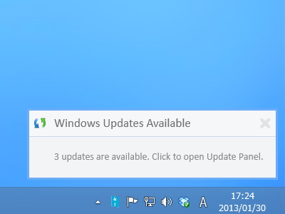 「Windows Update Notifier」v0.5