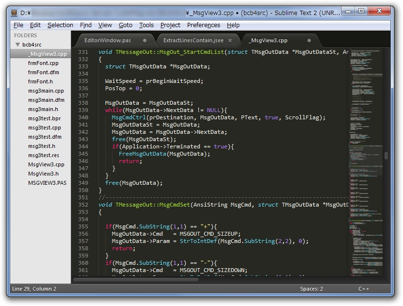 「Sublime Text」v2.0.1