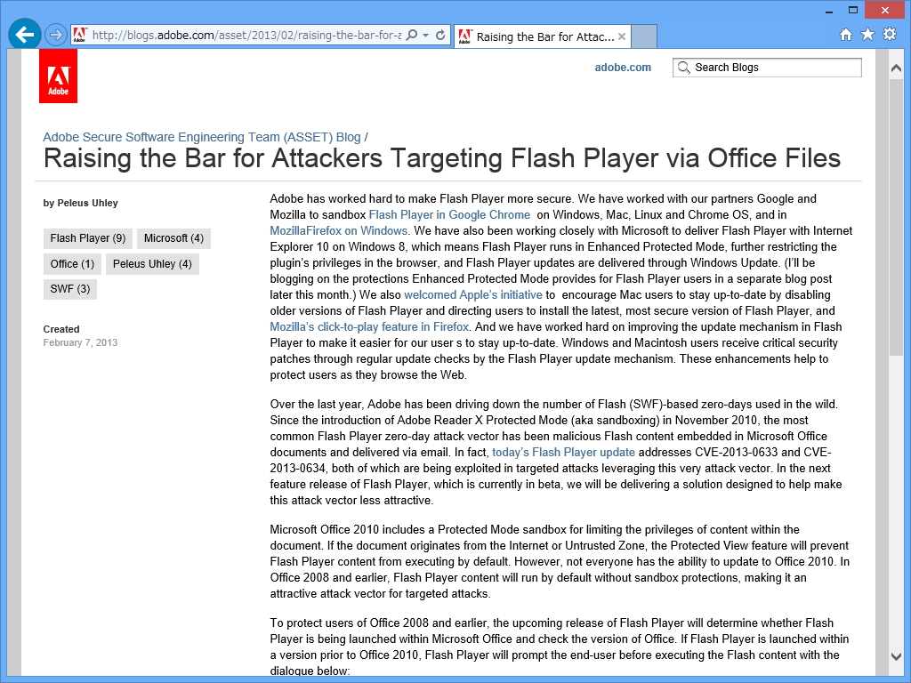 “Adobe Secure Software Engineering Team (ASSET) Blog”