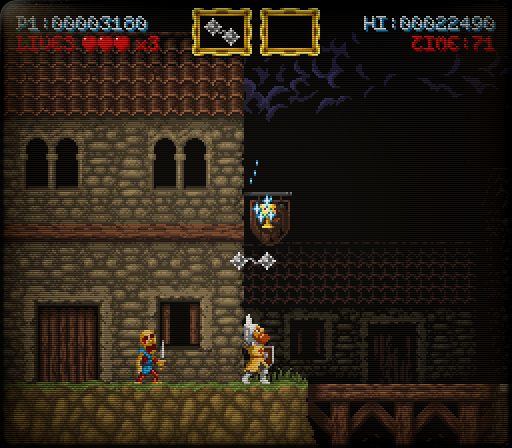 看板を攻撃すると得点アイテムが出るなど隠し要素を探すのも楽しい