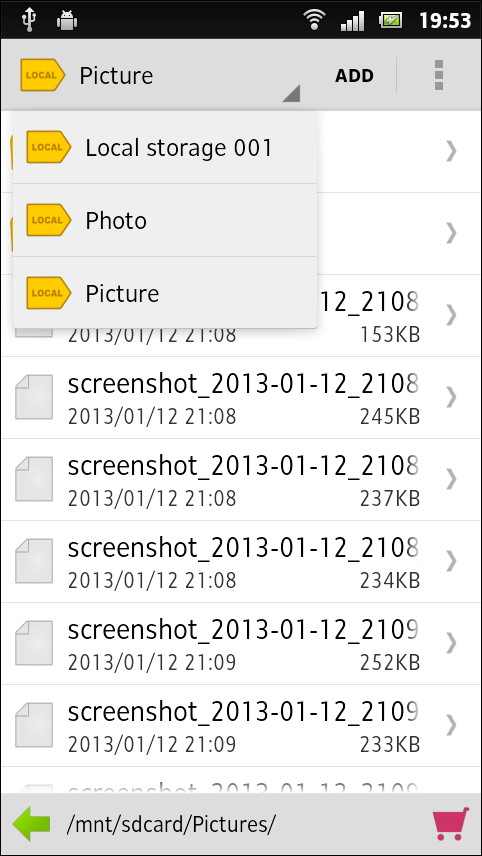 画面左上のメニューから“タグ”を切り替えられる