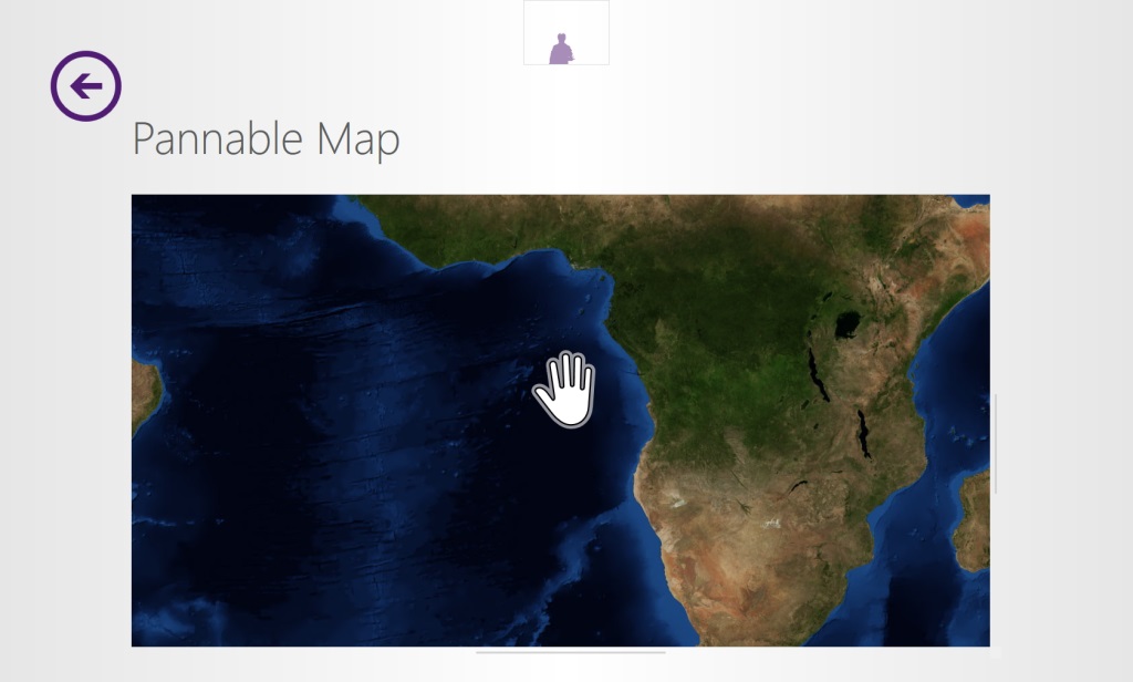 ボタンを押したり、コンテンツを掴んでスクロールできる“Kinect Interactions”