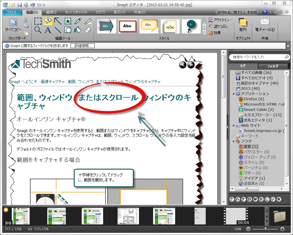 Snagit エディタ
