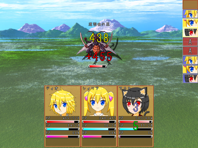 連携攻撃が決まると追加ダメージのほか、HP回復などの効果も