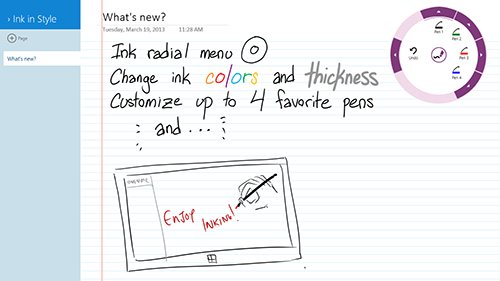 「OneNote」（同社の公式ブログより引用、以下同）