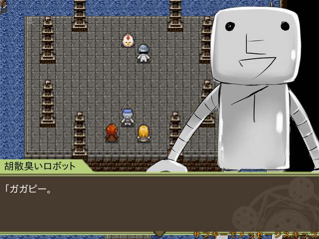 どう見ても中に人が入っているが、ロボットだと言い張る“推理ロボ”。意外と手強い