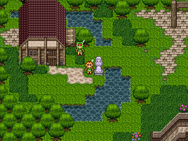 主人公ヘレン。のどかな森の中に住むエルフらしき少女