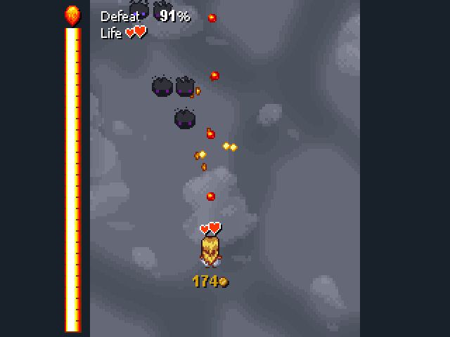 マウスだけで遊べるお手軽シューティングゲーム