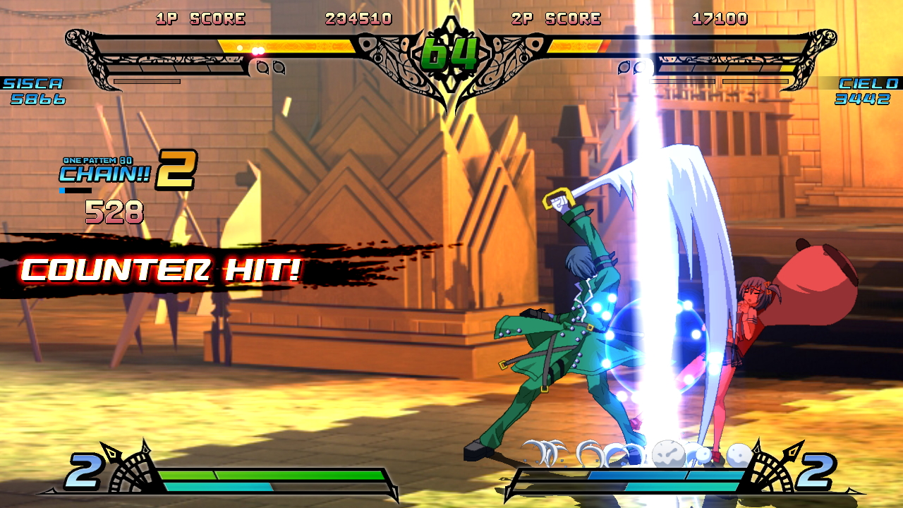 A、B、C、Dと必殺技でコンボになるキャラクターもいる。こちらも便利なコンボ