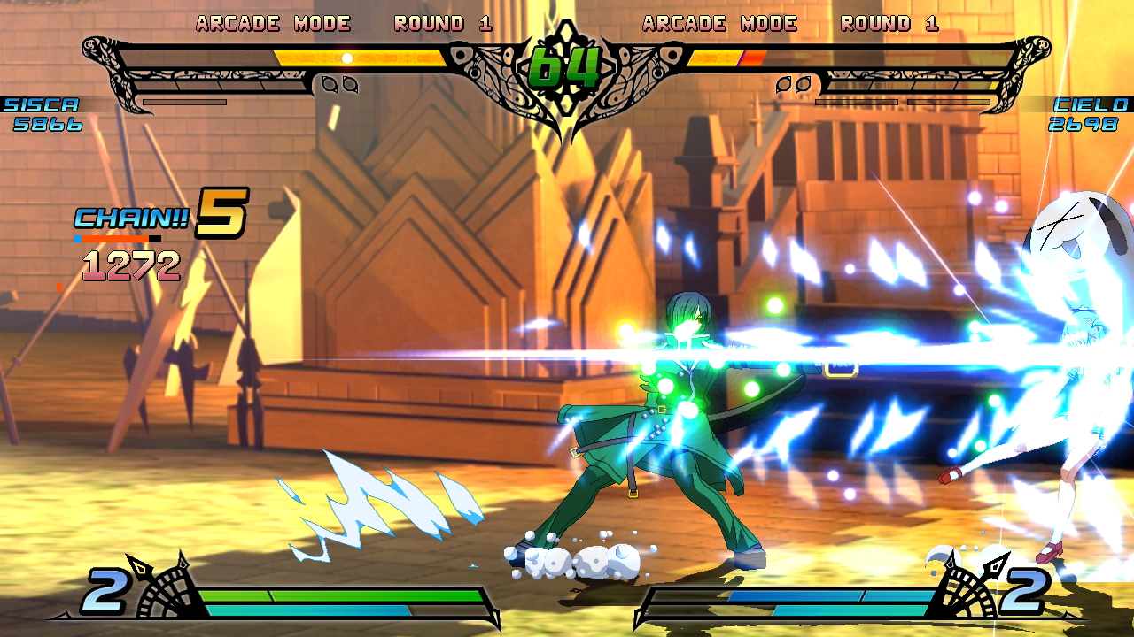 A、B、C、Dと必殺技でコンボになるキャラクターもいる。こちらも便利なコンボ