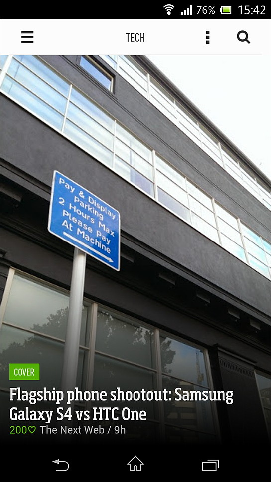 “Card View”では、雑誌の表紙風のタイトル画面のみが表示される