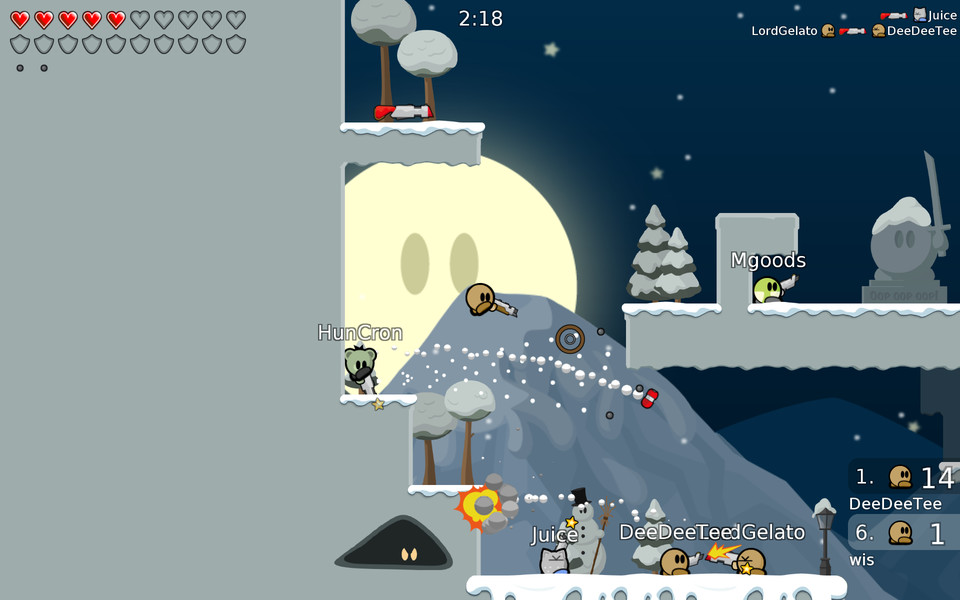 DMでは自分以外はすべて敵。人数が増えると大乱戦になる