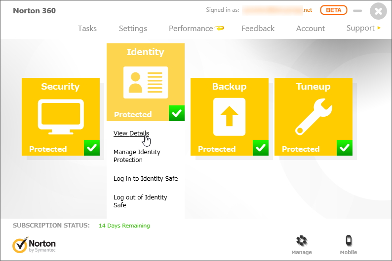 「Norton 360」v21.0.0.58