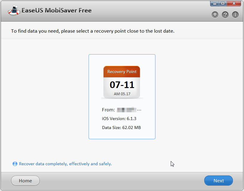 「iTunes」で作成したバックアップデータから復元
