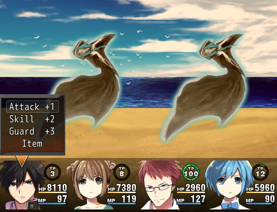 バトルシステムはオーソドックスなコマンドバトルのスタイル