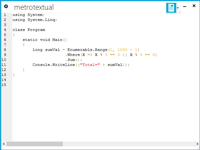 「MetroTextual」v1.5.0.0