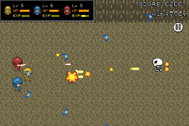 3人パーティーを操作してゴーストを撃墜していこう