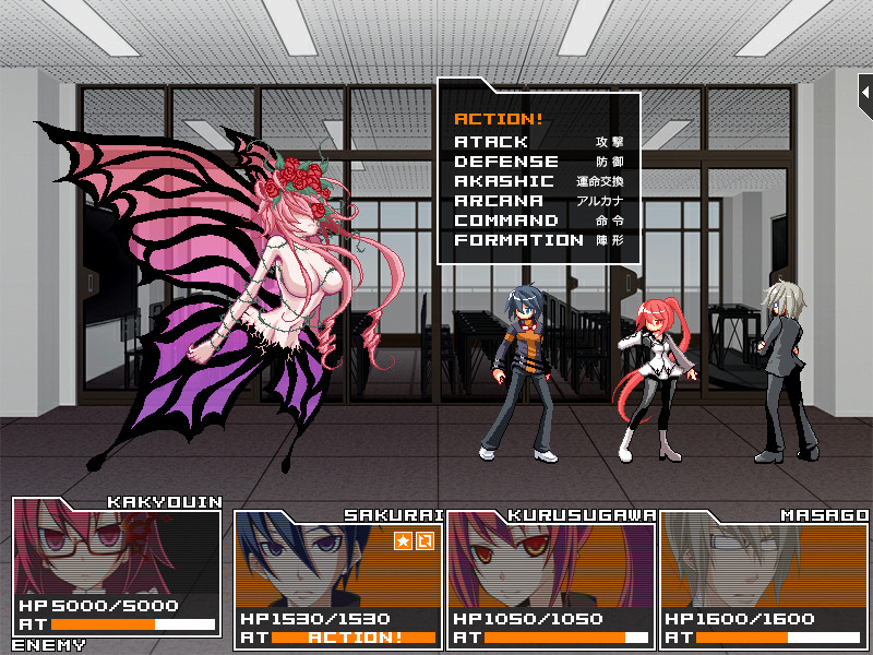 戦闘はATB方式。ゲージが溜まるとコマンド選択が可能になる