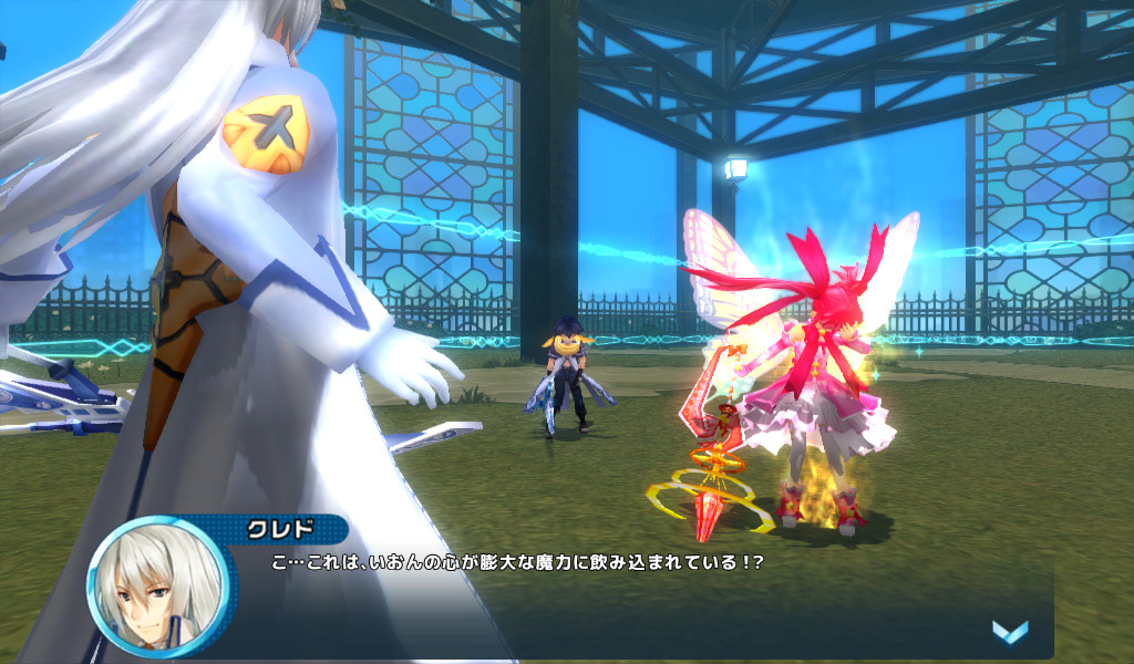 デモシーンはフルボイスではないが、各キャラクターの個性がよく表現されていて、なかなか楽しい内容になっている