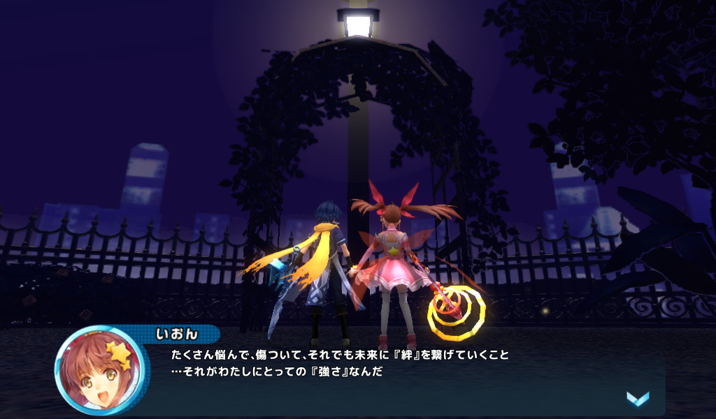 デモシーンはフルボイスではないが、各キャラクターの個性がよく表現されていて、なかなか楽しい内容になっている