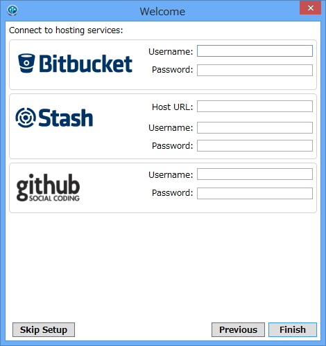 “Bitbucket”“Stash”“GitHub”でホストしているリモートプロジェクトを「SourceTree」から直接開けるように