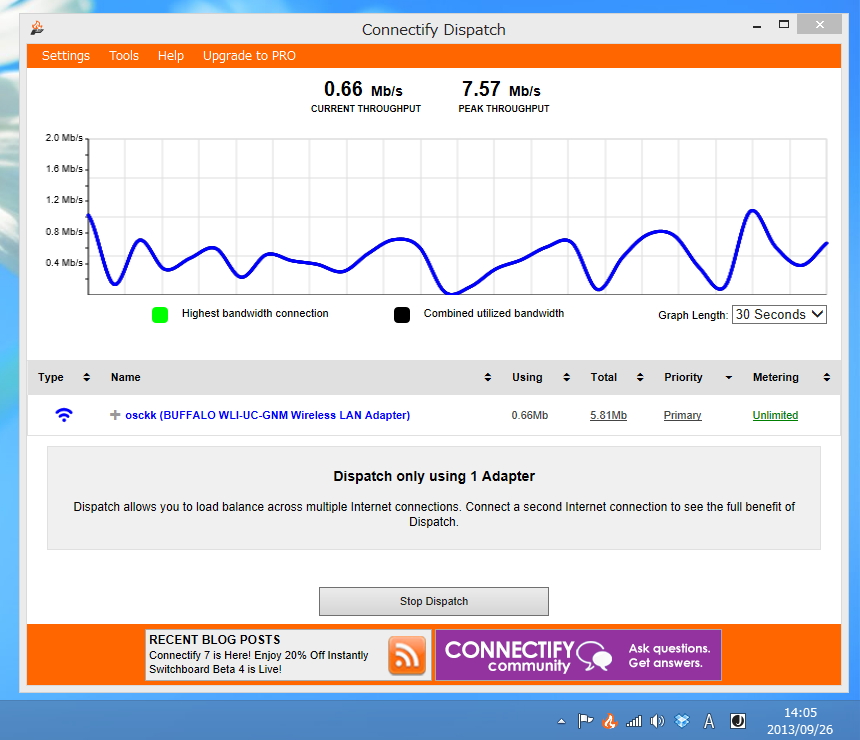 「Connectify Dispatch Lite」v7.0.0.28979