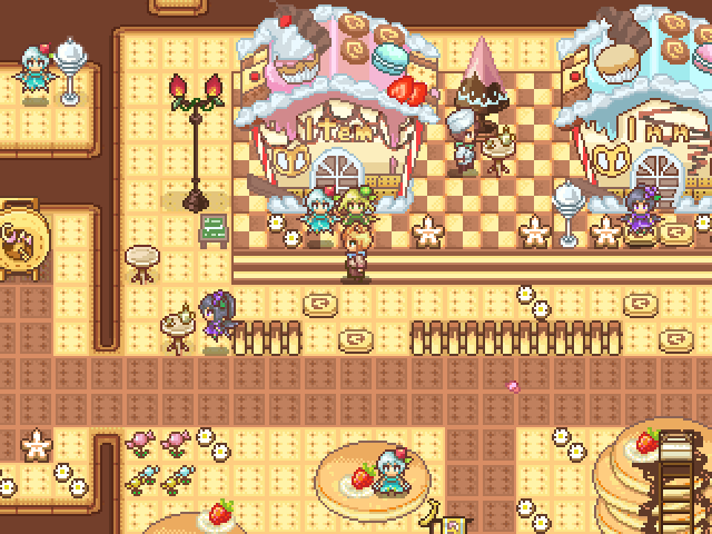 このオリジナリティあふれるグラフィックを見よ！　装備から消費アイテム、敵の攻撃まで感服の作り込みなのだ