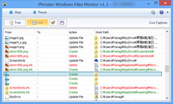 【レビュー】シンプルなファイルシステムの監視ツール「Phrozen Windows File Monitor」 - 窓の杜