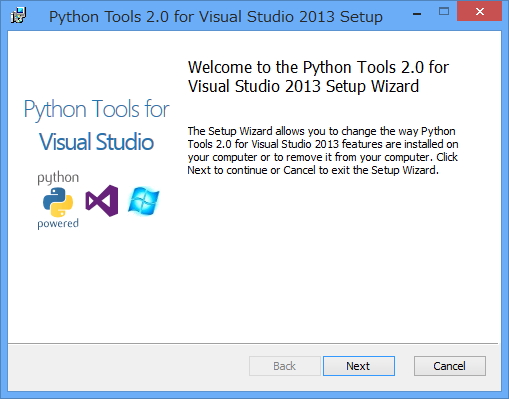 「Python Tools for Visual Studio」v2.0