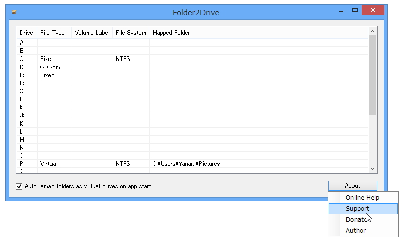 「Folder2Drive」v2.1