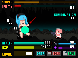 マウスを動かすだけでレベルアップするという不思議なテイストのゲーム