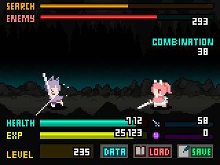 マウスを動かすだけでレベルアップするという不思議なテイストのゲーム