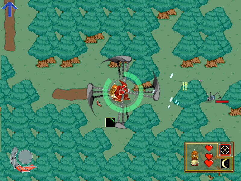 途中で出会った少女“ヒヨ”。主人公の後ろをついてくるので、守りながら戦う