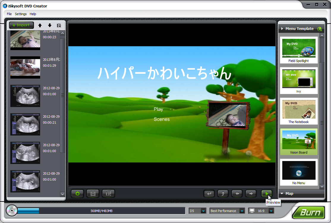 「iSkysoft DVD Creator」