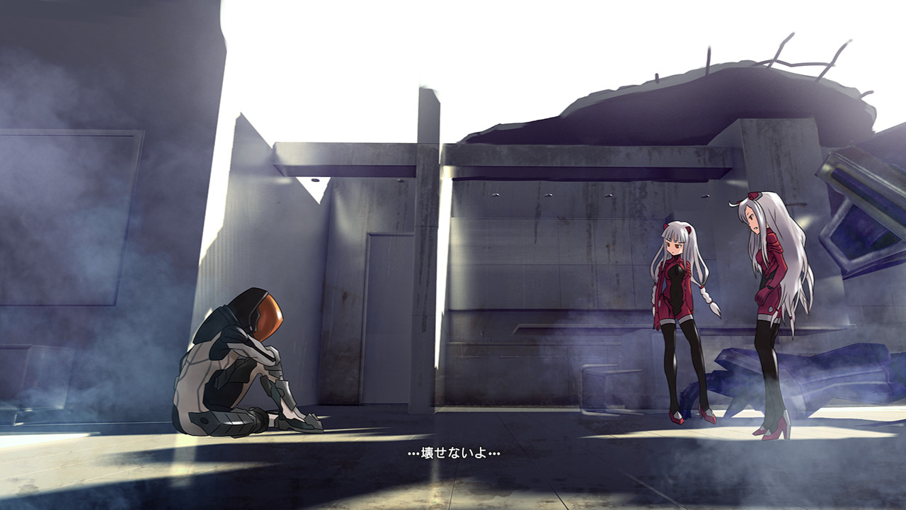 一部のステージの合間には、シナリオパートも挿入される。シューティングゲームの割にはなかなかのボリュームがある