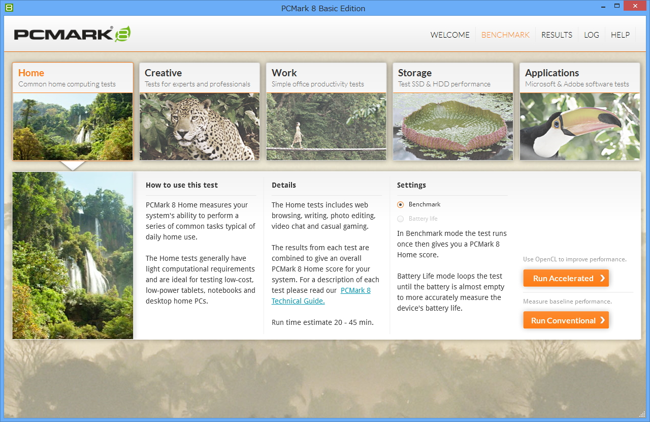 「PCMark 8」v2.0.191