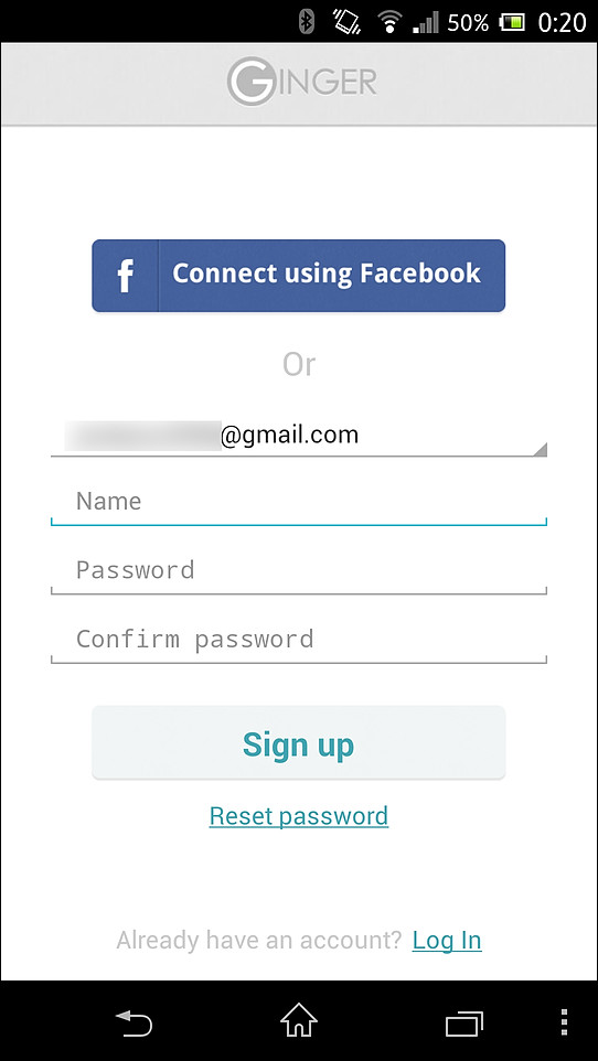 メールアドレスまたはFacebookアカウントを設定して会員登録を行う