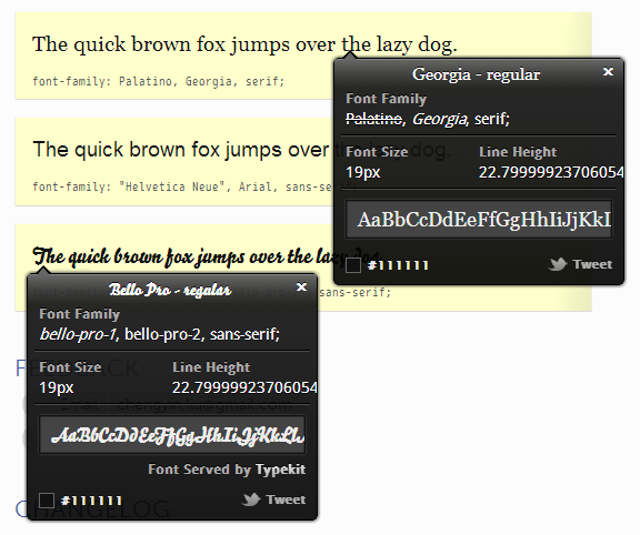 「WhatFont」v2.0.2