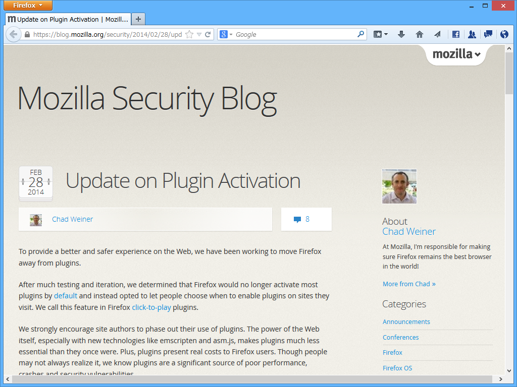 “Mozilla Security Blog”
