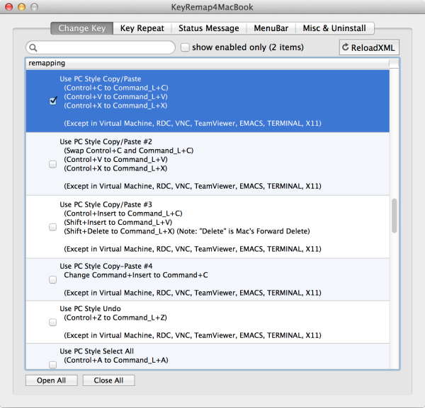 仮想マシン上のWindowsも想定する「KeyRemap4MacBook」