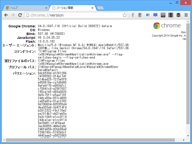 「Google Chrome」v34.0.1847.116