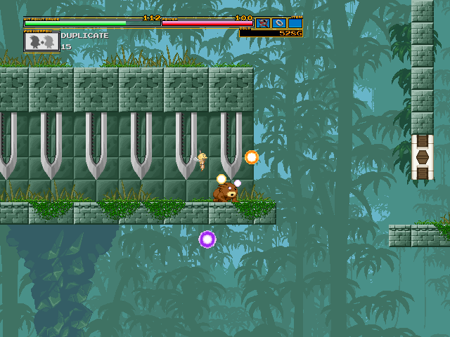 技とサブウェポン、さらにフィールドの仕掛けを駆使することで突破できる場所もある