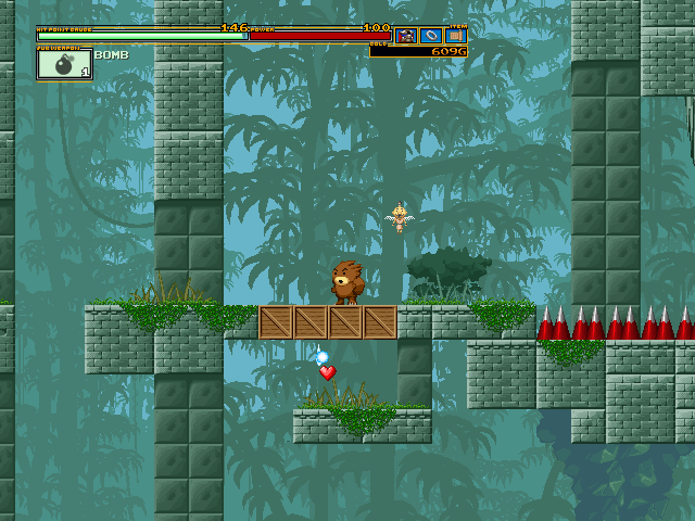 一見行けない場所にあるアイテムも、うまくやれば入手できるようになっている