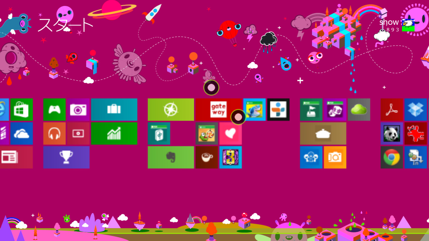 ピンチイン・アウト操作も可能