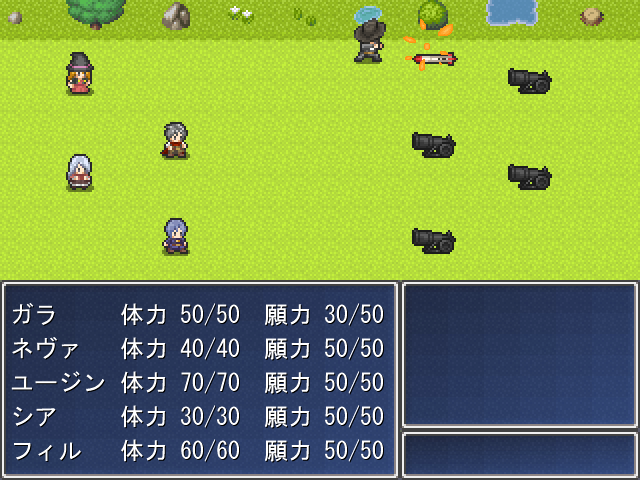 力と速さを強化する願力をもつ賞金稼ぎの“ガラ”。必ず最速で行動し強力な攻撃技を使うが、消費する願力値が大きい