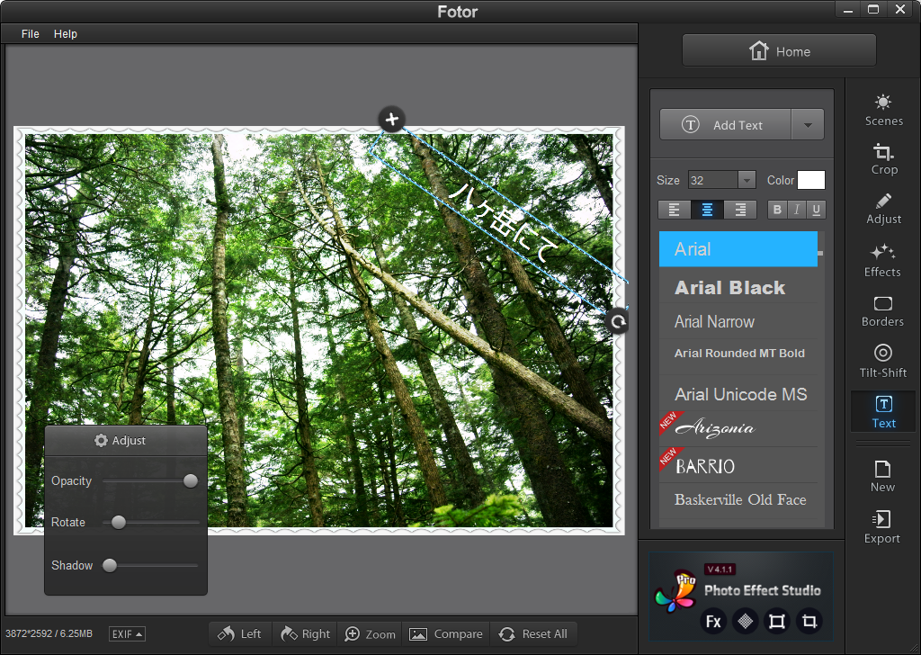 枠をつけたり、テキストを加えることも
