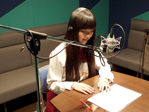 音声の収録風景