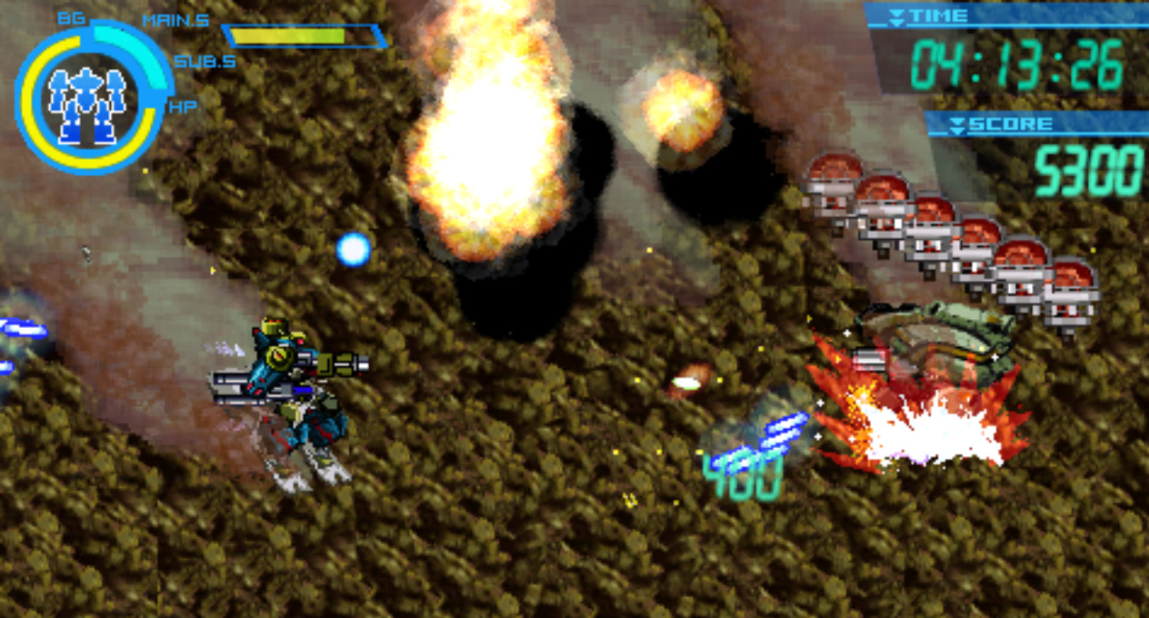 崖を滑りながら戦う場所があるなど各ステージとも凝った構成となっている