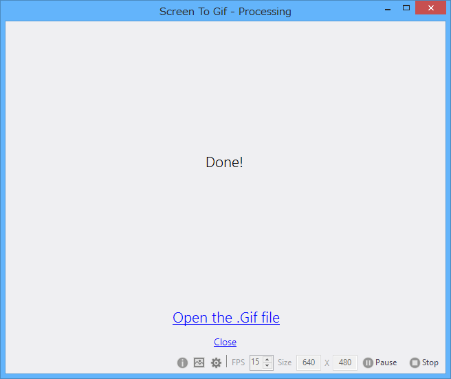 アニメーションGIFの作成が完了