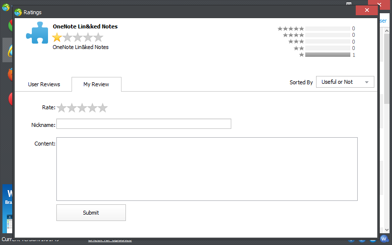 プラグインやアドオンの評価やレビューを共有できるレーティング機能